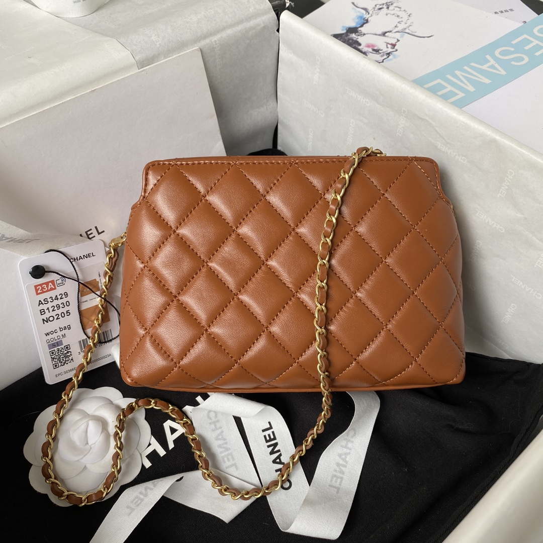 Chanel AS3429 Lambskin Bag Brown | chanel as3429 lambskin bag brown 002 452f06e7 40a0 430b 9788 3795b7fd2494
