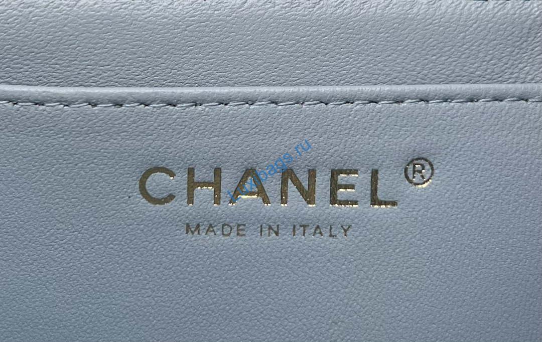 Chanel AS4151 Small Flap Bag With Top Handle Lambskin & Wenge Wood Blue | chanel as4151 small flap bag with top handle lambskin wenge wood blue 008
