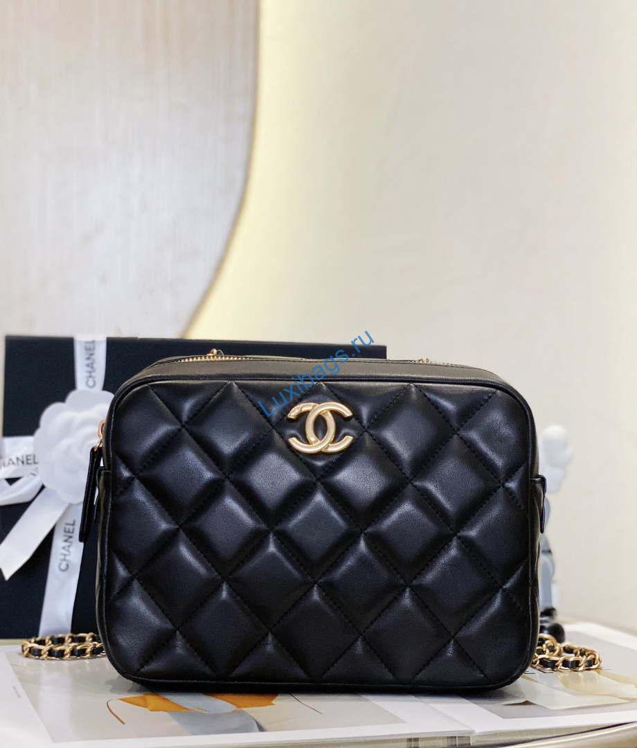 Chanel AS4198 MINI BOWLING BAG Lambskin & Wenge Wood Black | chanel as4198 mini bowling bag lambskin wenge wood black 003