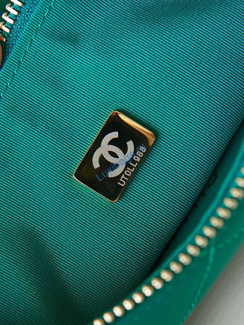 Chanel AS4220 HOBO Handbag Lambskin Green | chanel as4220 hobo handbag lambskin blue 006