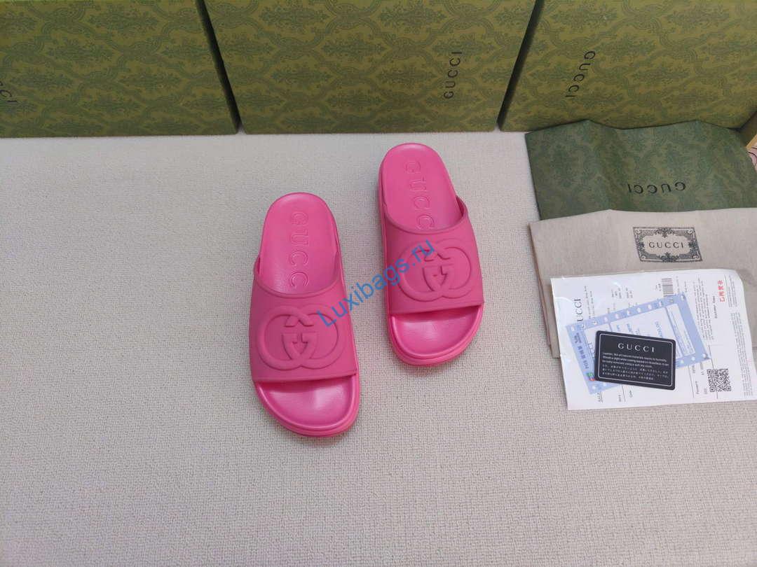 Gucci 692845 Women's Slide With Interlocking G G38256 | gucci 692845 womens slide with interlocking g g38256 3