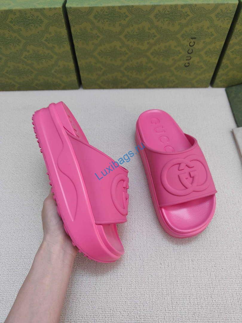 Gucci 692845 Women's Slide With Interlocking G G38256 | gucci 692845 womens slide with interlocking g g38256 6
