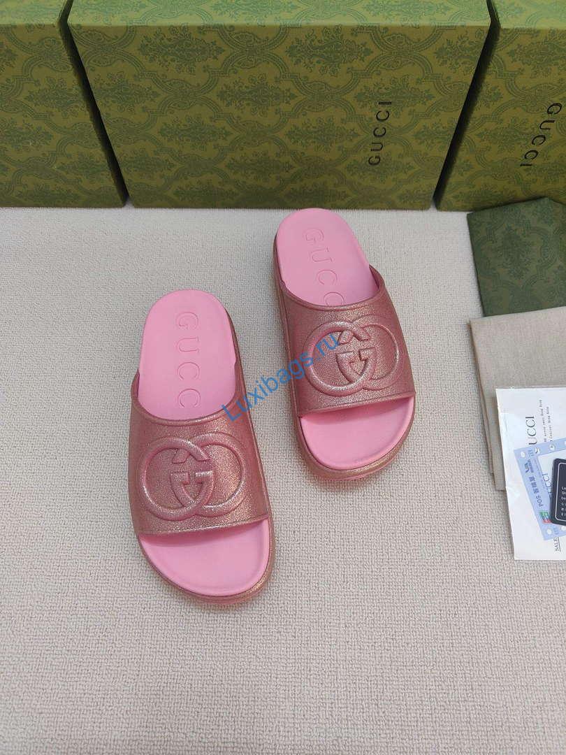 Gucci 692845 Women's Slide With Interlocking G G38262 | gucci 692845 womens slide with interlocking g g38262 3