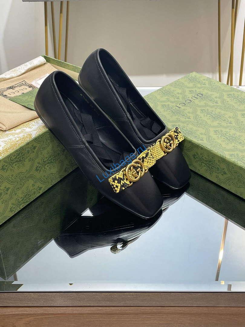 Gucci 726052 Women's Interlocking G Ballet Flat G38269 | gucci 726052 womens interlocking g ballet flat g38269 1