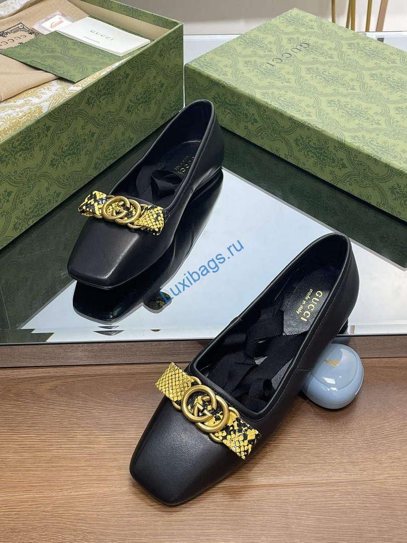 Gucci 726052 Women's Interlocking G Ballet Flat G38269 | gucci 726052 womens interlocking g ballet flat g38269 5