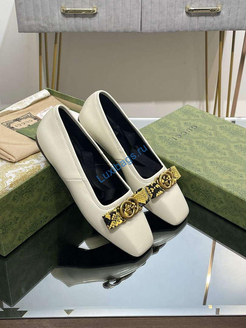Gucci 726052 Women's Interlocking G Ballet Flat G38270 | gucci 726052 womens interlocking g ballet flat g38270 1
