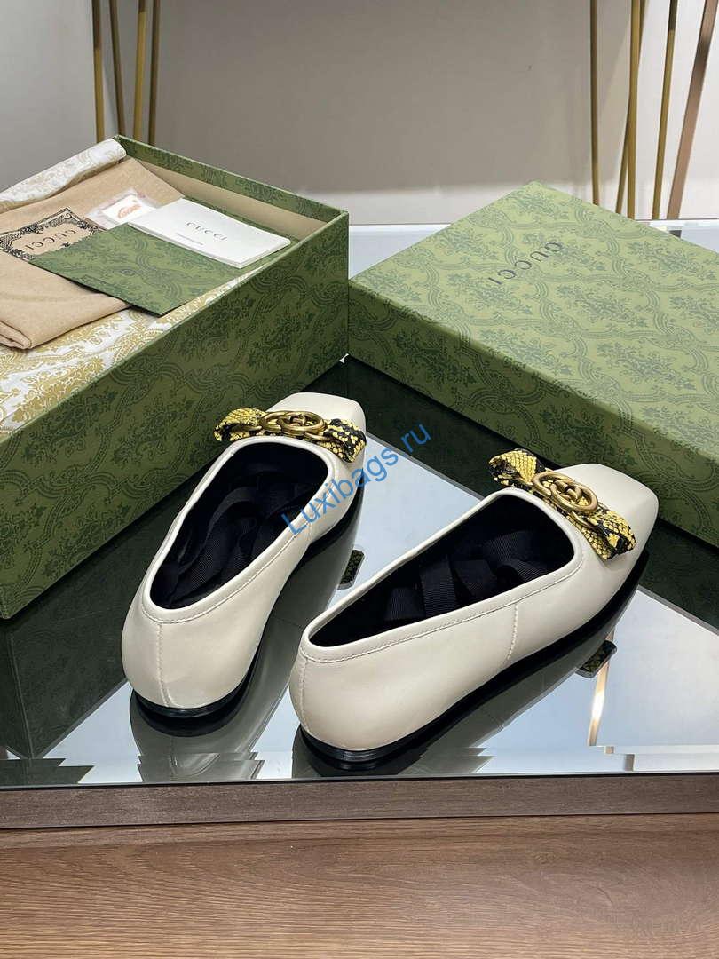 Gucci 726052 Women's Interlocking G Ballet Flat G38270 | gucci 726052 womens interlocking g ballet flat g38270 3