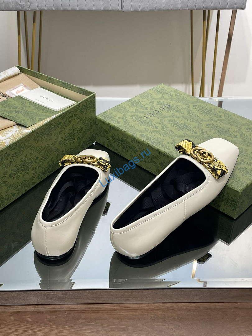 Gucci 726052 Women's Interlocking G Ballet Flat G38270 | gucci 726052 womens interlocking g ballet flat g38270 4