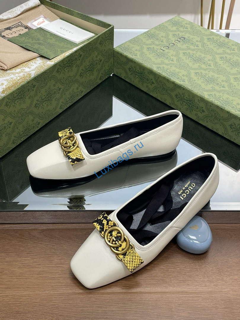 Gucci 726052 Women's Interlocking G Ballet Flat G38270 | gucci 726052 womens interlocking g ballet flat g38270 5