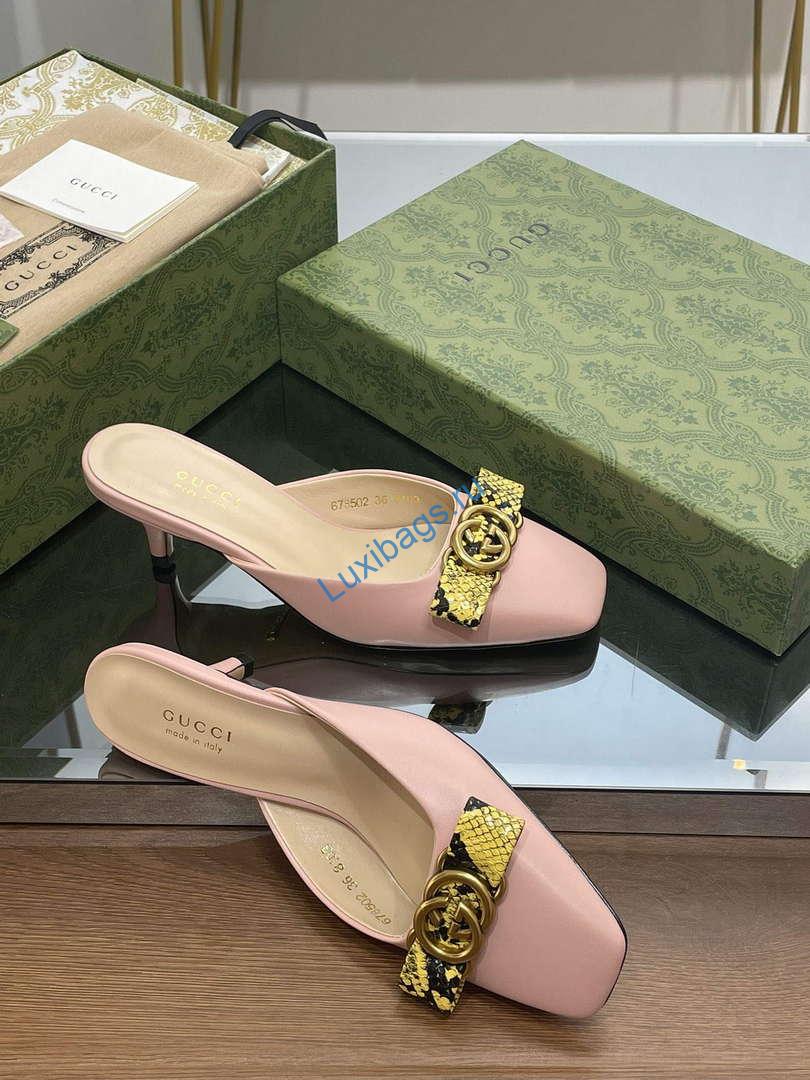 Gucci 738685 Women's Interlocking G Mule G38273 | gucci 738685 womens interlocking g mule g38273 8