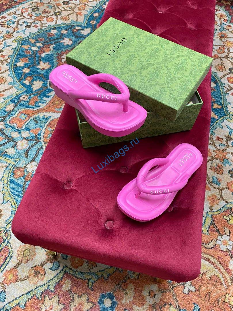 Gucci 746334 Women's Thong Platform Sandal G38250 | gucci 746334 womens thong platform sandal g38250 5