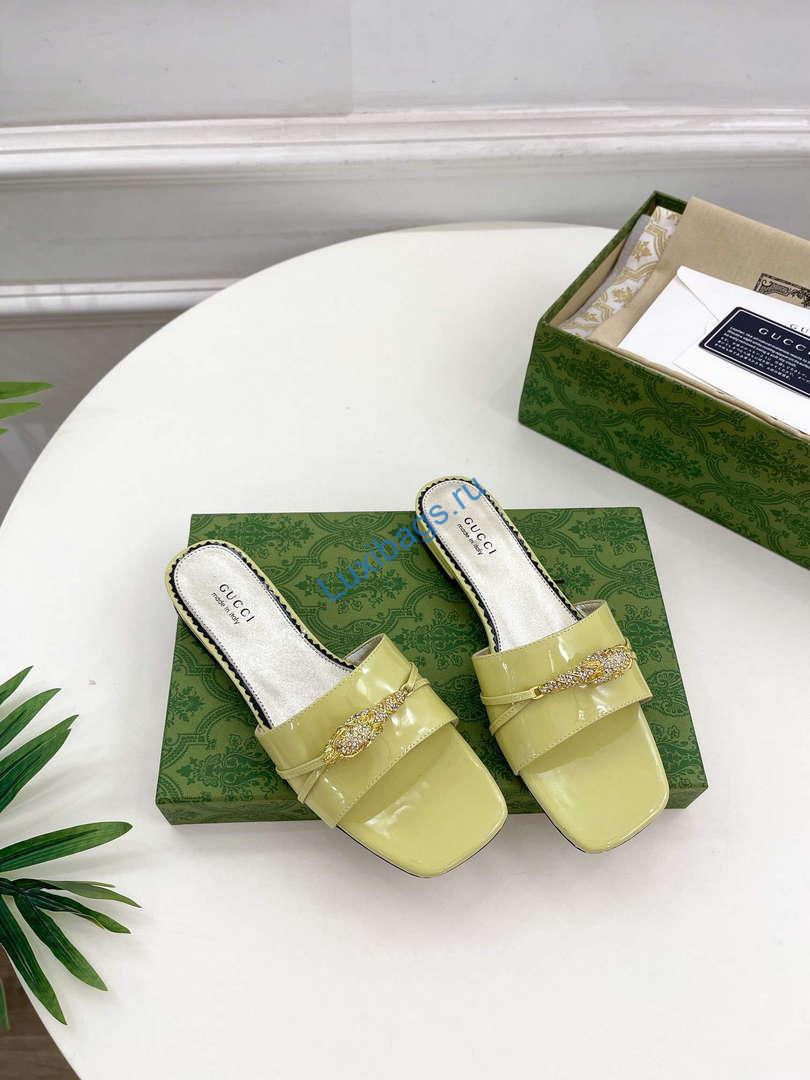 Gucci 750509 Women's Slide Sandal With Hardware G38282 | gucci 750509 womens slide sandal with hardwareg38282 2