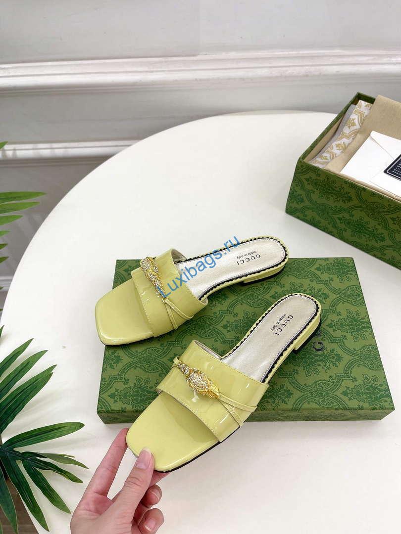 Gucci 750509 Women's Slide Sandal With Hardware G38282 | gucci 750509 womens slide sandal with hardwareg38282 3