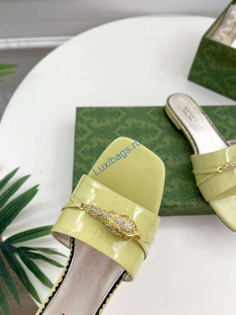 Gucci 750509 Women's Slide Sandal With Hardware G38282 | gucci 750509 womens slide sandal with hardwareg38282 7