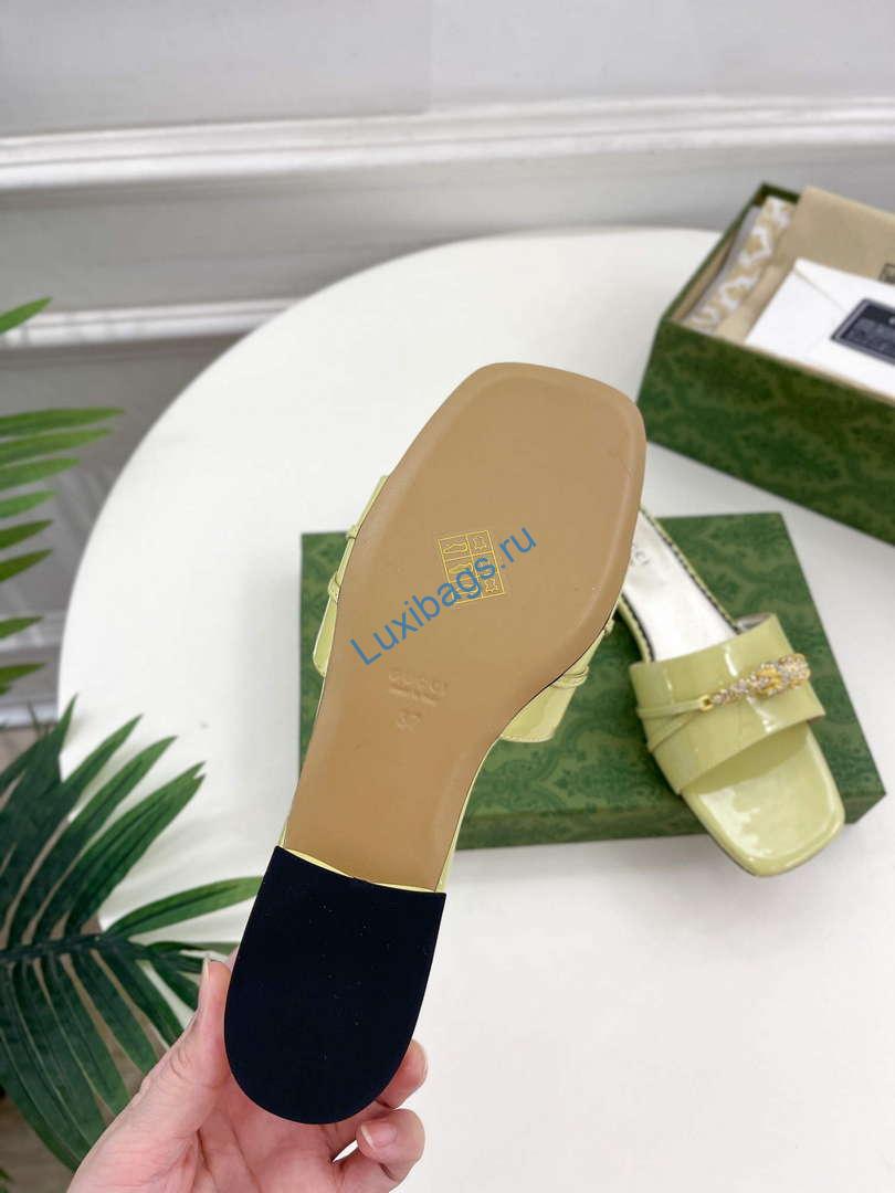 Gucci 750509 Women's Slide Sandal With Hardware G38282 | gucci 750509 womens slide sandal with hardwareg38282 9