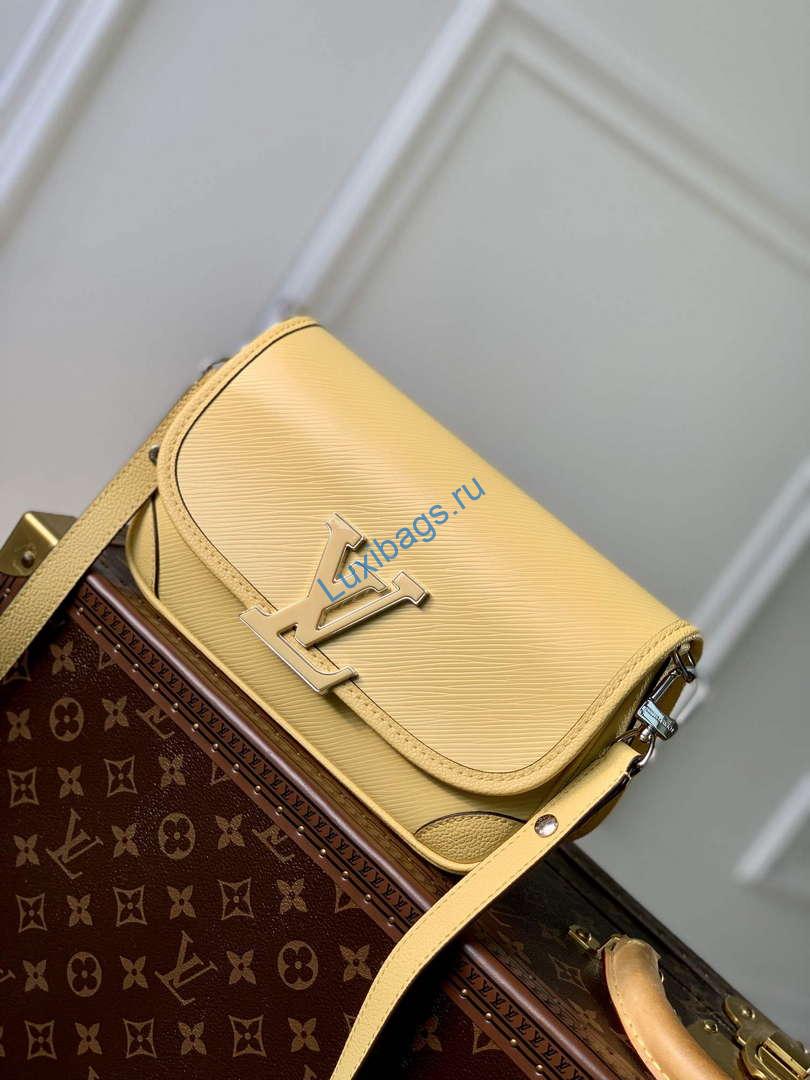 LV M22618 Louis Vuitton Buci Handbag Epi Leather Jaune Plume Yellow | lv m22618 louis vuitton buci handbag epi leather jaune plume yellow 2