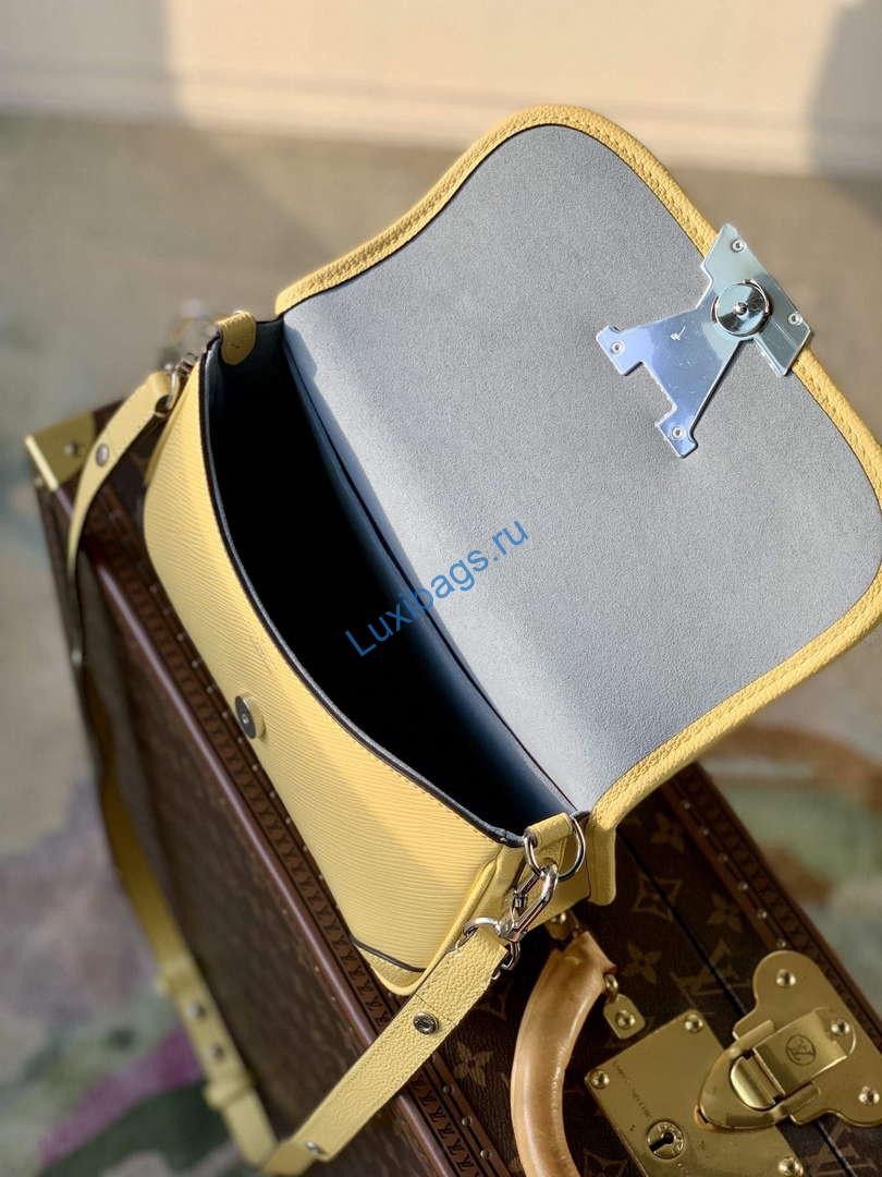 LV M22618 Louis Vuitton Buci Handbag Epi Leather Jaune Plume Yellow | lv m22618 louis vuitton buci handbag epi leather jaune plume yellow 9