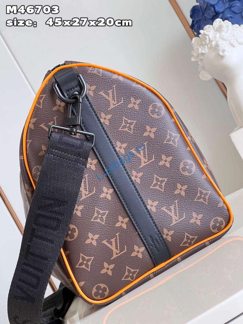 LV M46703 Louis Vuitton Keepall Bandoulière 45 Bag Radiant Sun | lv m46703 louis vuitton keepall bandouliere 45 bag radiant sun 4