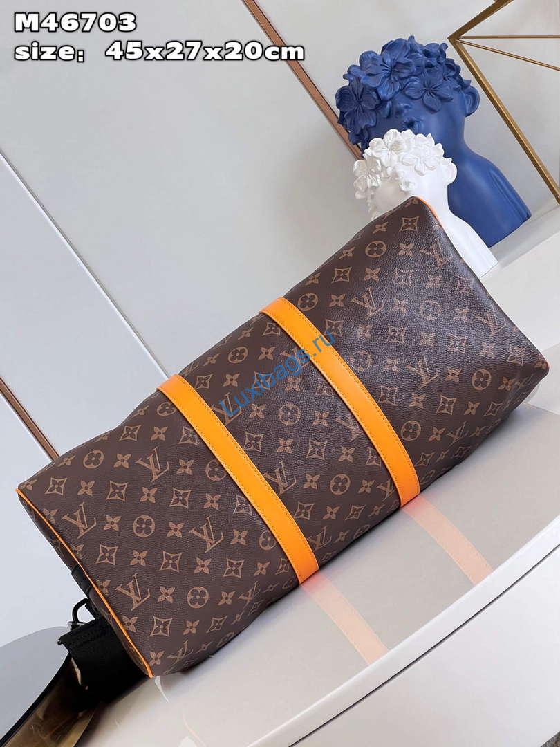 LV M46703 Louis Vuitton Keepall Bandoulière 45 Bag Radiant Sun | lv m46703 louis vuitton keepall bandouliere 45 bag radiant sun 6