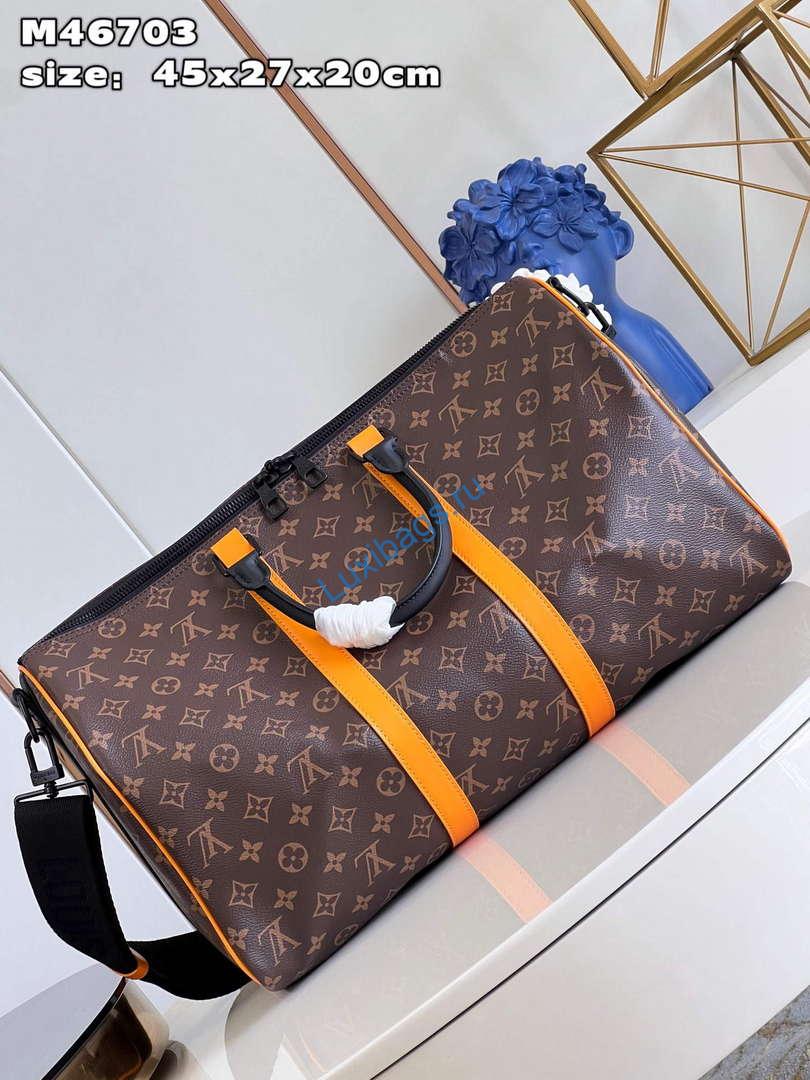 LV M46703 Louis Vuitton Keepall Bandoulière 45 Bag Radiant Sun | lv m46703 louis vuitton keepall bandouliere 45 bag radiant sun 7