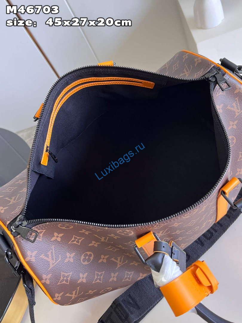 LV M46703 Louis Vuitton Keepall Bandoulière 45 Bag Radiant Sun | lv m46703 louis vuitton keepall bandouliere 45 bag radiant sun 8
