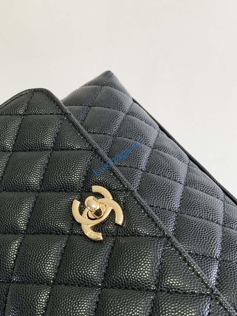 Chanel 23P Medium Flap Bag With Brown Top Handle Bag A92990 Black | chanel 23p medium flap bag with brown top handle bag a92990 black 005