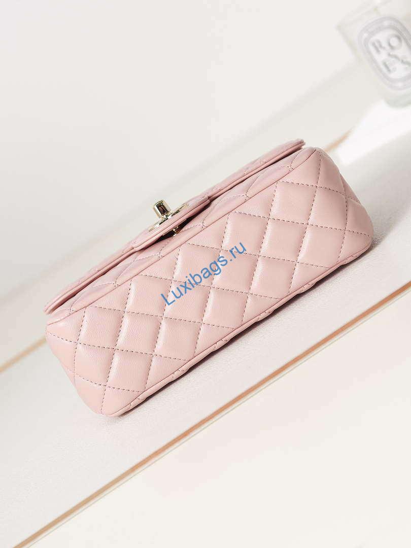 Chanel AS4141 Camellia Embossed Flap With top Handle Bag Pink | chanel as4141 camellia embossed with top handle bag pink 006