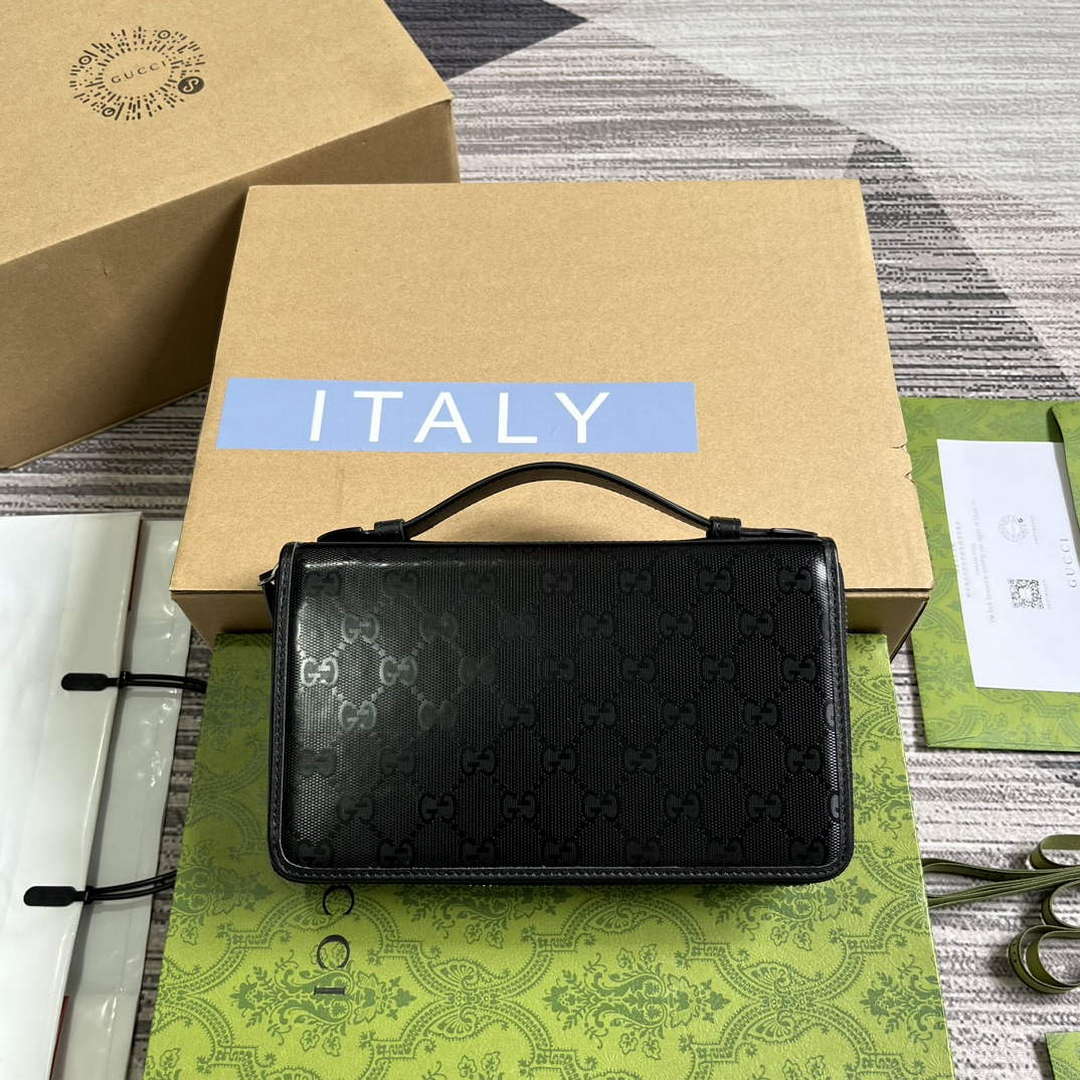 Gucci 336298 Travel Document Package Black | gucci 336298 travel document package black 2