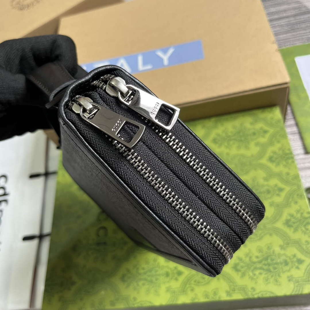 Gucci 358933 GG Travel Document Package Black | gucci 358933 gg travel document package black 5