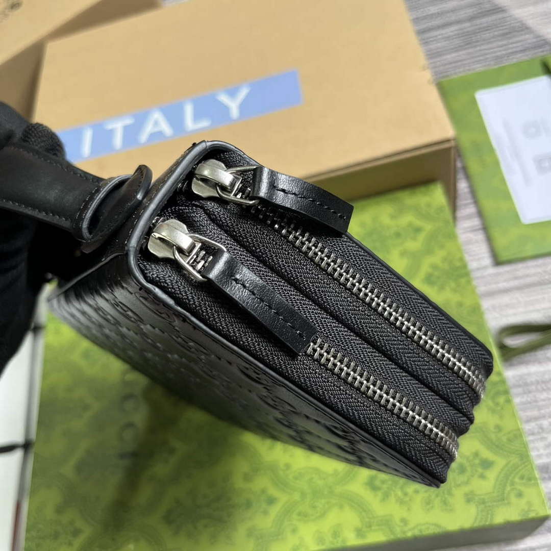 Gucci 395474 Guccissima Leather Zip Around Case Black | gucci 395474 guccissima leather zip around case black 7