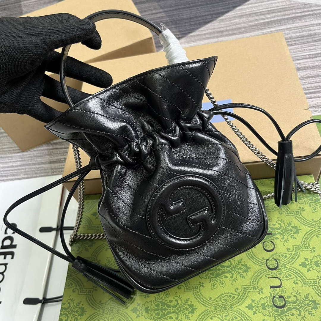 Gucci 760313 Gucci Blondie Mini Bucket Bag Black | gucci 760313 gucci blondie mini bucket bag black 4