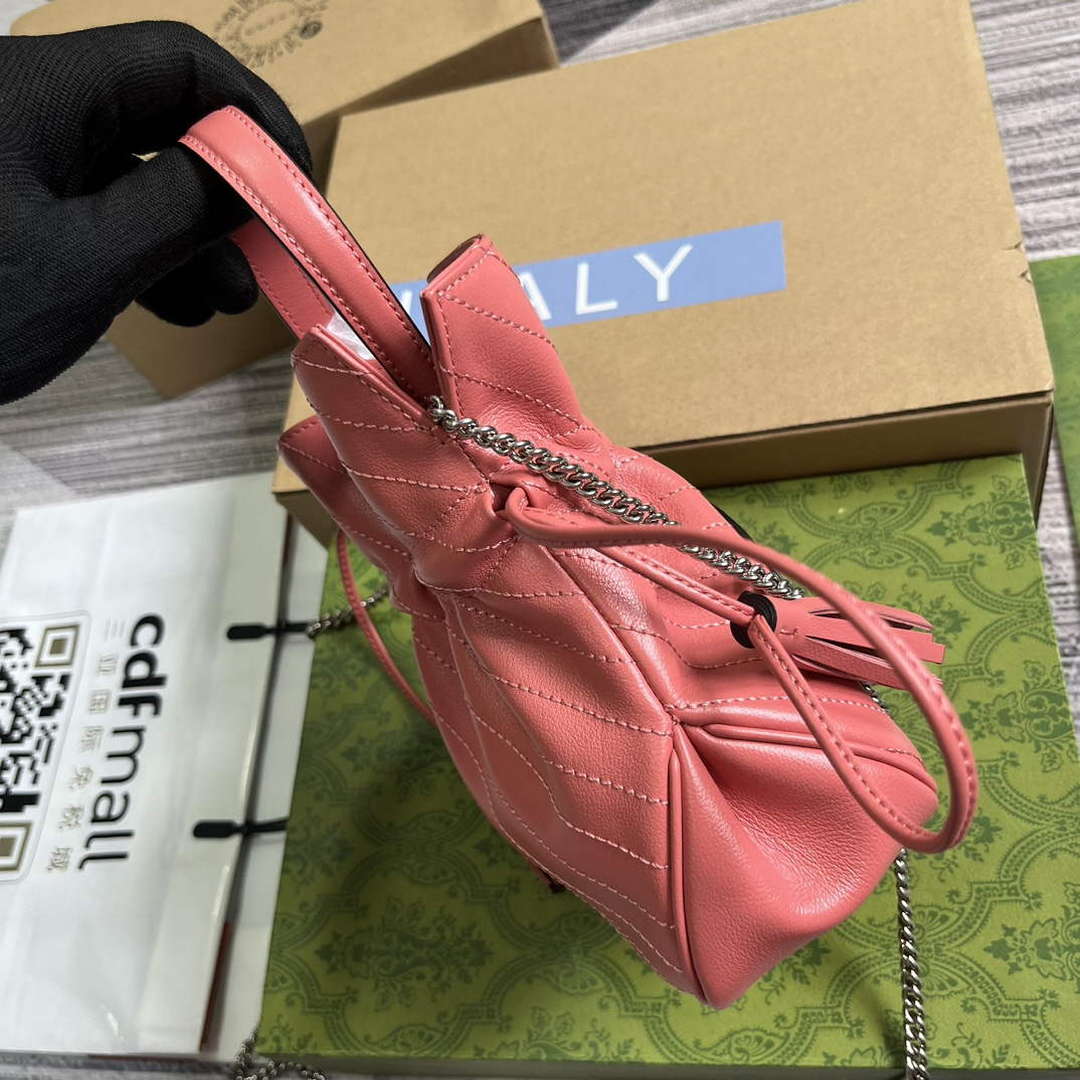 Gucci 760313 Gucci Blondie Mini Bucket Bag Pink | gucci 760313 gucci blondie mini bucket bag pink 6