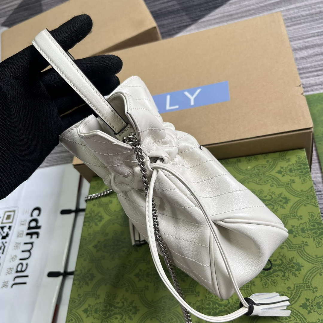 Gucci 760313 Gucci Blondie Mini Bucket Bag White | gucci 760313 gucci blondie mini bucket bag white 2