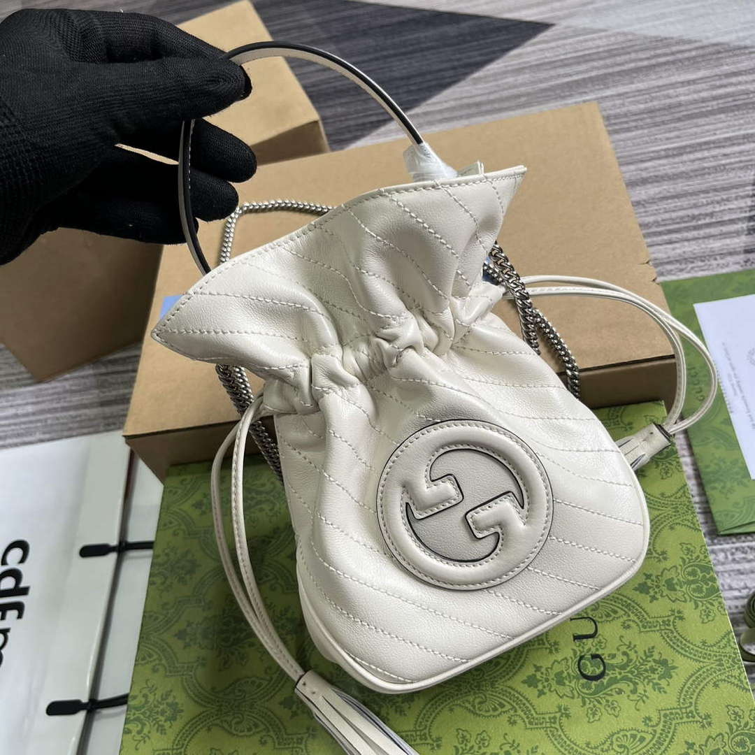 Gucci 760313 Gucci Blondie Mini Bucket Bag White | gucci 760313 gucci blondie mini bucket bag white 3