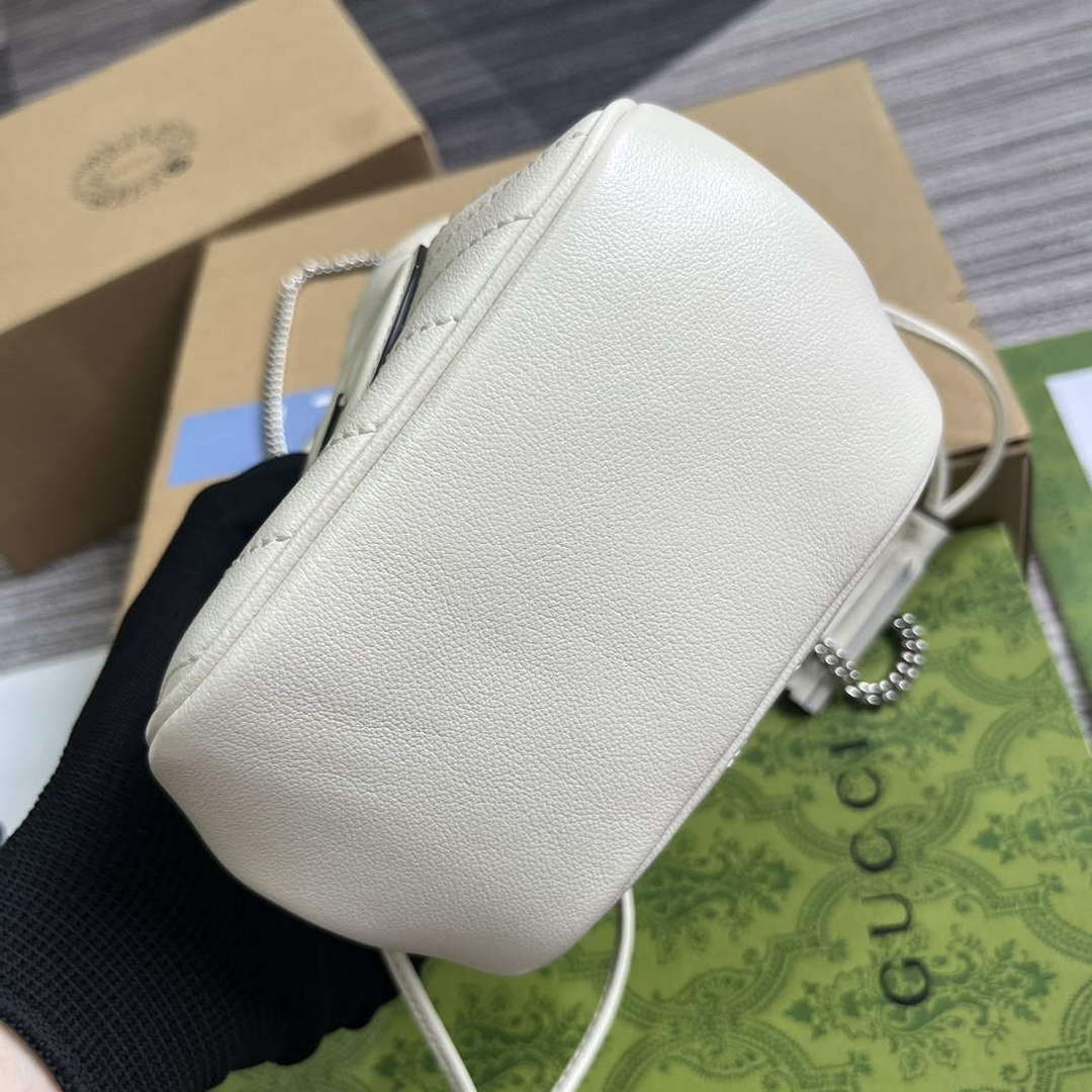Gucci 760313 Gucci Blondie Mini Bucket Bag White | gucci 760313 gucci blondie mini bucket bag white 4