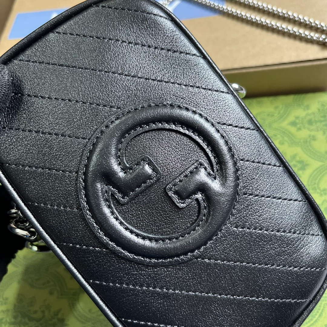 Gucci 760315 Gucci Blondie Mini Bag Black | gucci 760315 gucci blondie mini bag black 5