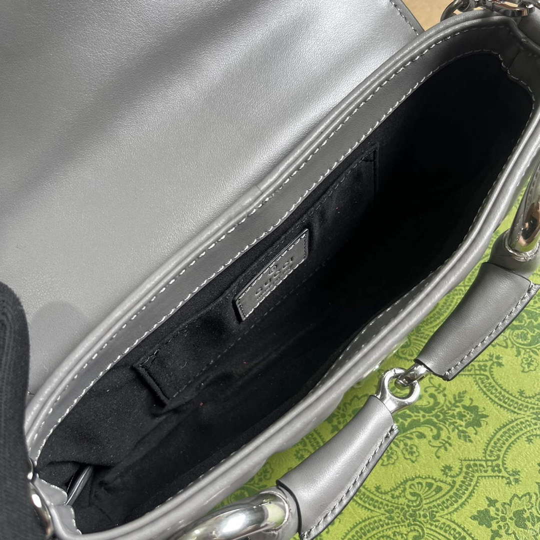 Gucci 764339 Gucci Horsebit Chain Small Shoulder Bag Grey | gucci 764339 gucci horsebit chain small shoulder bag grey 9