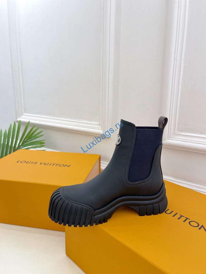 LV 1ABUI1 Louis Vuitton Women's Ruby Flat Ankle Boot L75235 | lv 1abui1 louis vuitton womens ruby flat ankle boot l75235 4