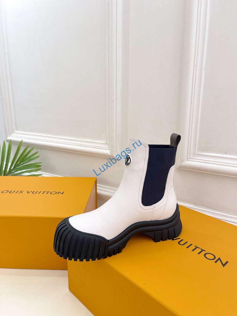 LV 1ABUJA Louis Vuitton Women's Ruby Flat Ankle Boot L75234 | lv 1abuja louis vuitton womens ruby flat ankle boot l75234 3