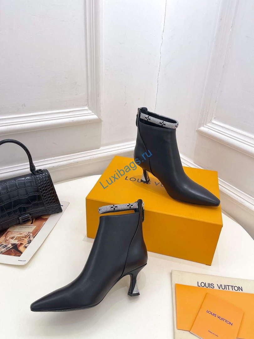 LV 1ACAKQ Louis Vuitton Women's Sparkle Ankle Boot Heel 65mm L75229 | lv 1acakq louis vuitton womens sparkle ankle boot heel 65mm l75229 4