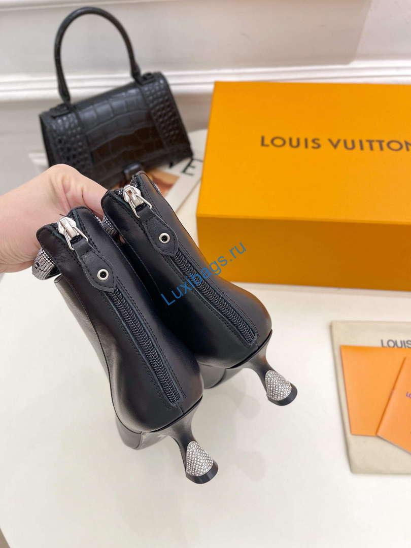 LV 1ACAKQ Louis Vuitton Women's Sparkle Ankle Boot Heel 65mm L75229 | lv 1acakq louis vuitton womens sparkle ankle boot heel 65mm l75229 7