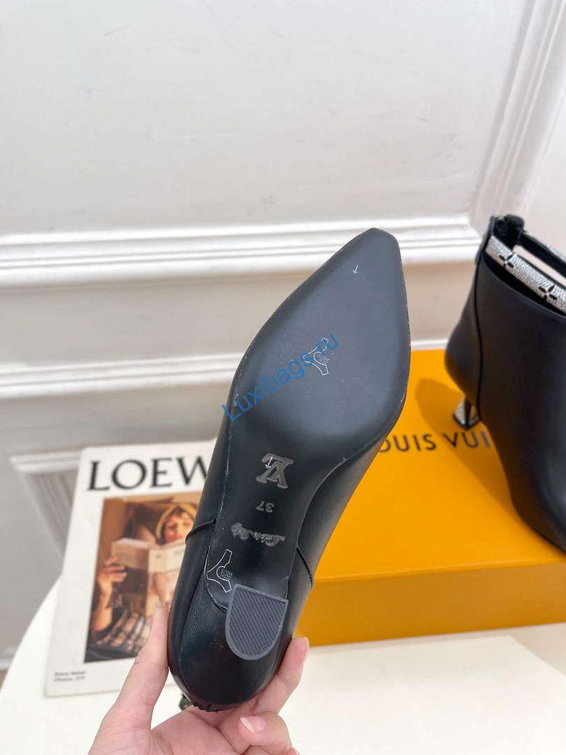 LV 1ACAKQ Louis Vuitton Women's Sparkle Ankle Boot Heel 65mm L75229 | lv 1acakq louis vuitton womens sparkle ankle boot heel 65mm l75229 8