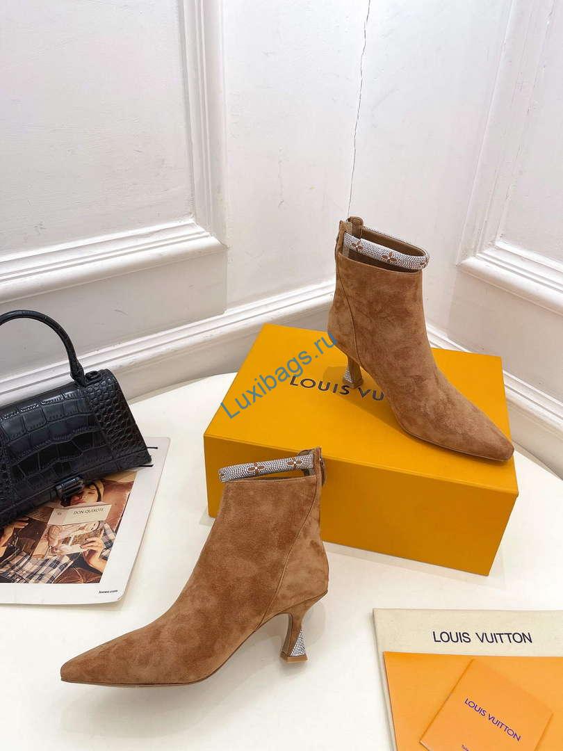 LV 1ACAKQ Louis Vuitton Women's Sparkle Ankle Boot Heel 65mm L75230 | lv 1acakq louis vuitton womens sparkle ankle boot heel 65mm l75230 5