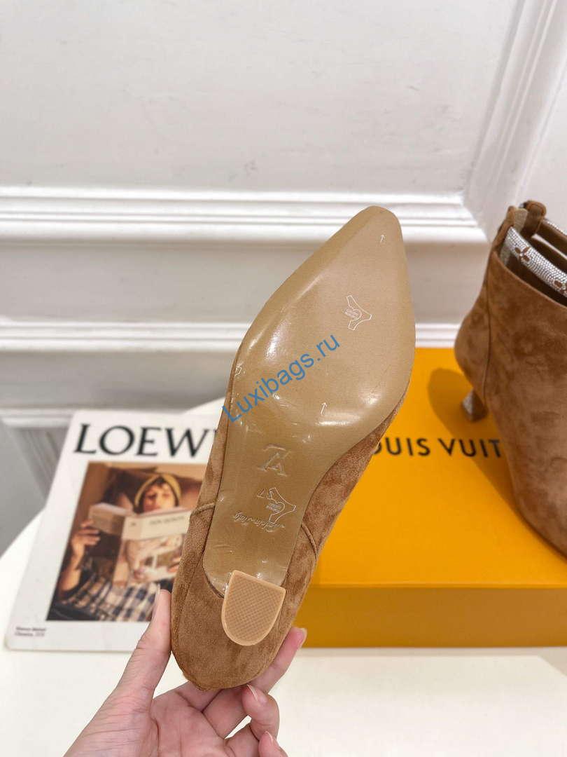 LV 1ACAKQ Louis Vuitton Women's Sparkle Ankle Boot Heel 65mm L75230 | lv 1acakq louis vuitton womens sparkle ankle boot heel 65mm l75230 9