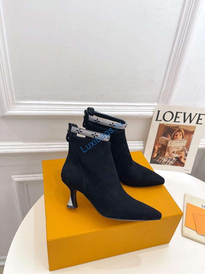 LV 1ACAKQ Louis Vuitton Women's Sparkle Ankle Boot Heel 65mm L75231 | lv 1acakq louis vuitton womens sparkle ankle boot heel 65mm l75231 2