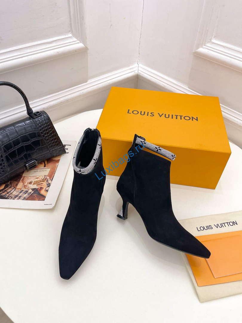 LV 1ACAKQ Louis Vuitton Women's Sparkle Ankle Boot Heel 65mm L75231 | lv 1acakq louis vuitton womens sparkle ankle boot heel 65mm l75231 3