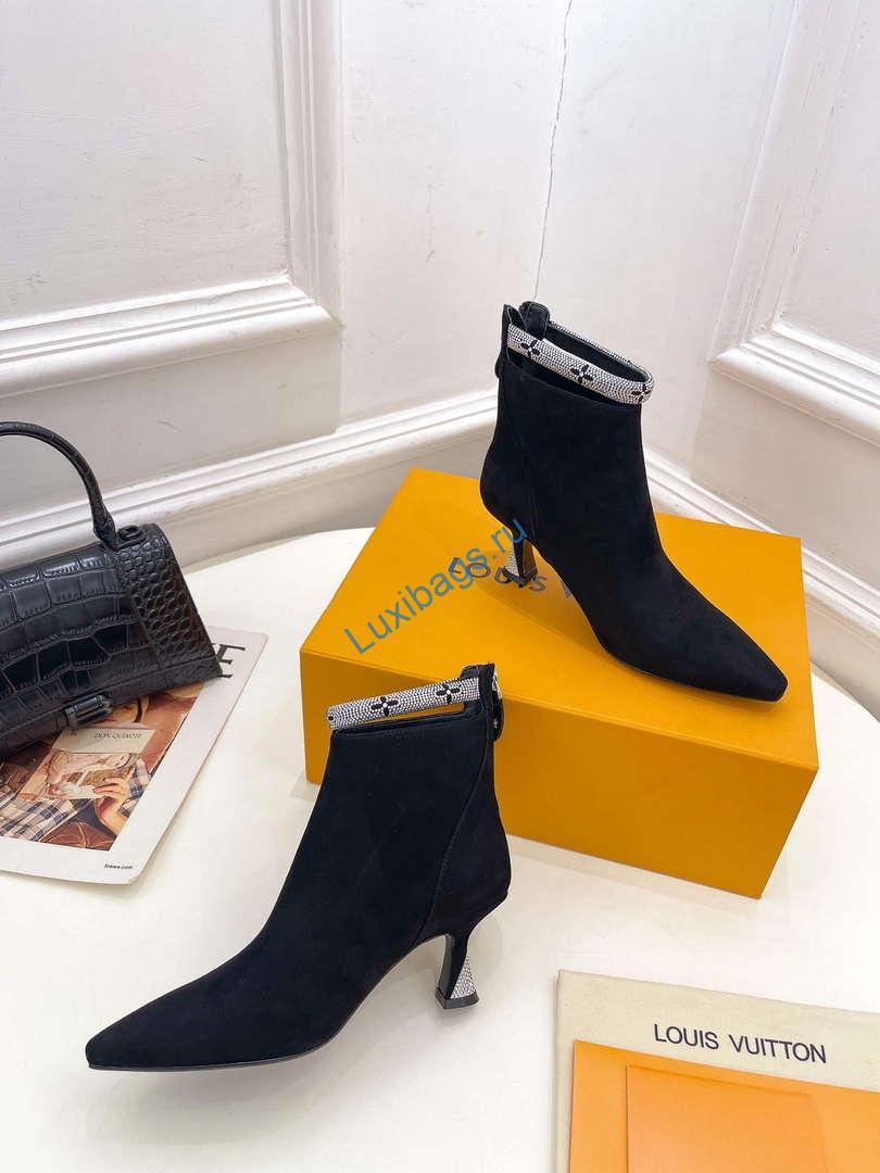 LV 1ACAKQ Louis Vuitton Women's Sparkle Ankle Boot Heel 65mm L75231 | lv 1acakq louis vuitton womens sparkle ankle boot heel 65mm l75231 5