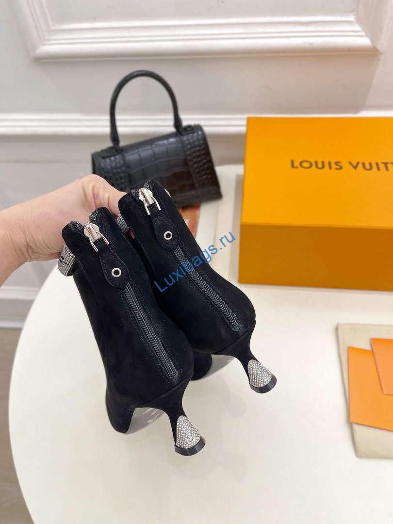 LV 1ACAKQ Louis Vuitton Women's Sparkle Ankle Boot Heel 65mm L75231 | lv 1acakq louis vuitton womens sparkle ankle boot heel 65mm l75231 8