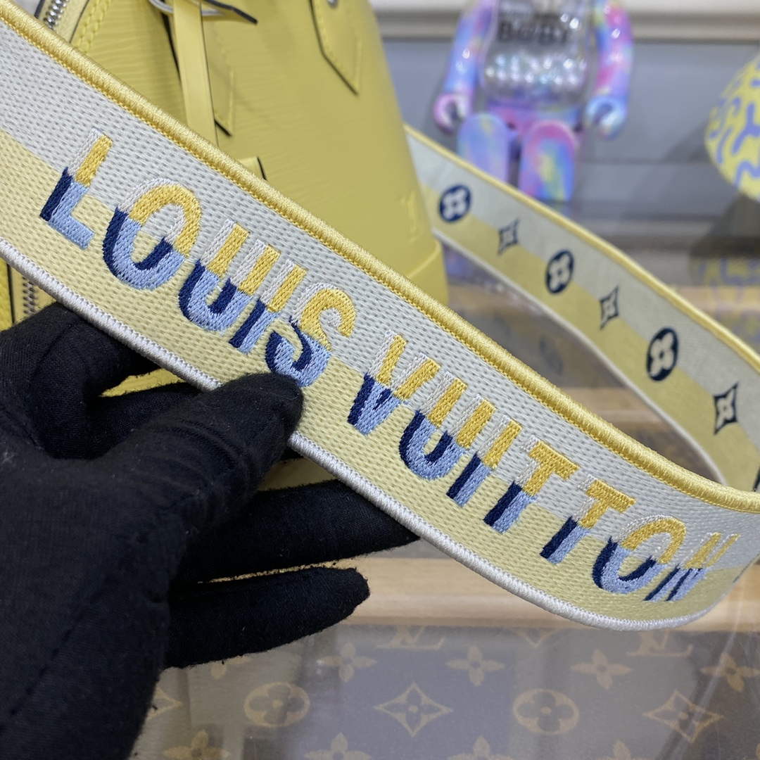 LV M22213 Louis Vuitton Alma BB Epi Handbag Jaune Plume Yellow | lv m22213 louis vuitton alma bb epi handbag jaune plume yellow 8
