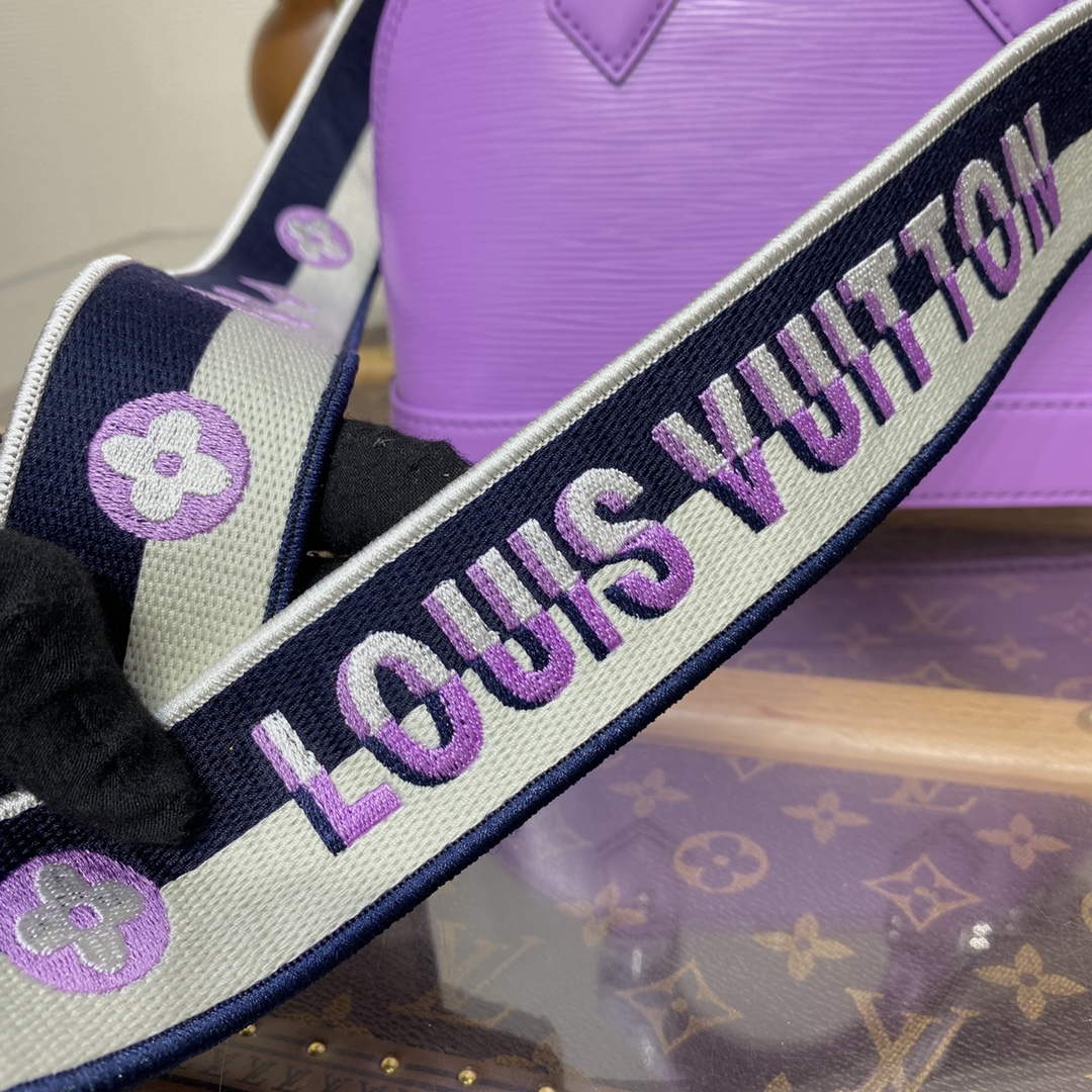 LV M22642 Louis Vuitton Alma BB Epi Handbag Lilas Provence Lilac | lv m22642 louis vuitton alma bb epi handbag lilas provence lilac 8
